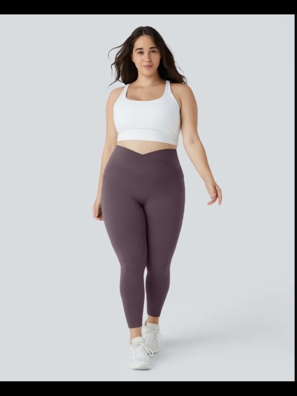 NWT HALARA V-Waist Plum Leggings